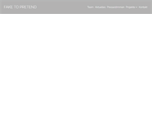 Tablet Screenshot of faketopretend.de